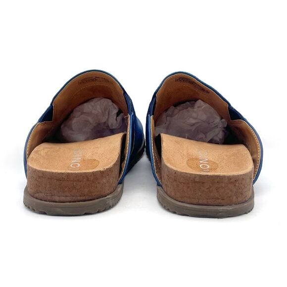 Vionic Ambrosia Clogs Blue Leather Suede Slides Slip On Orthotic Comfort Size 7 - Picture 8 of 16